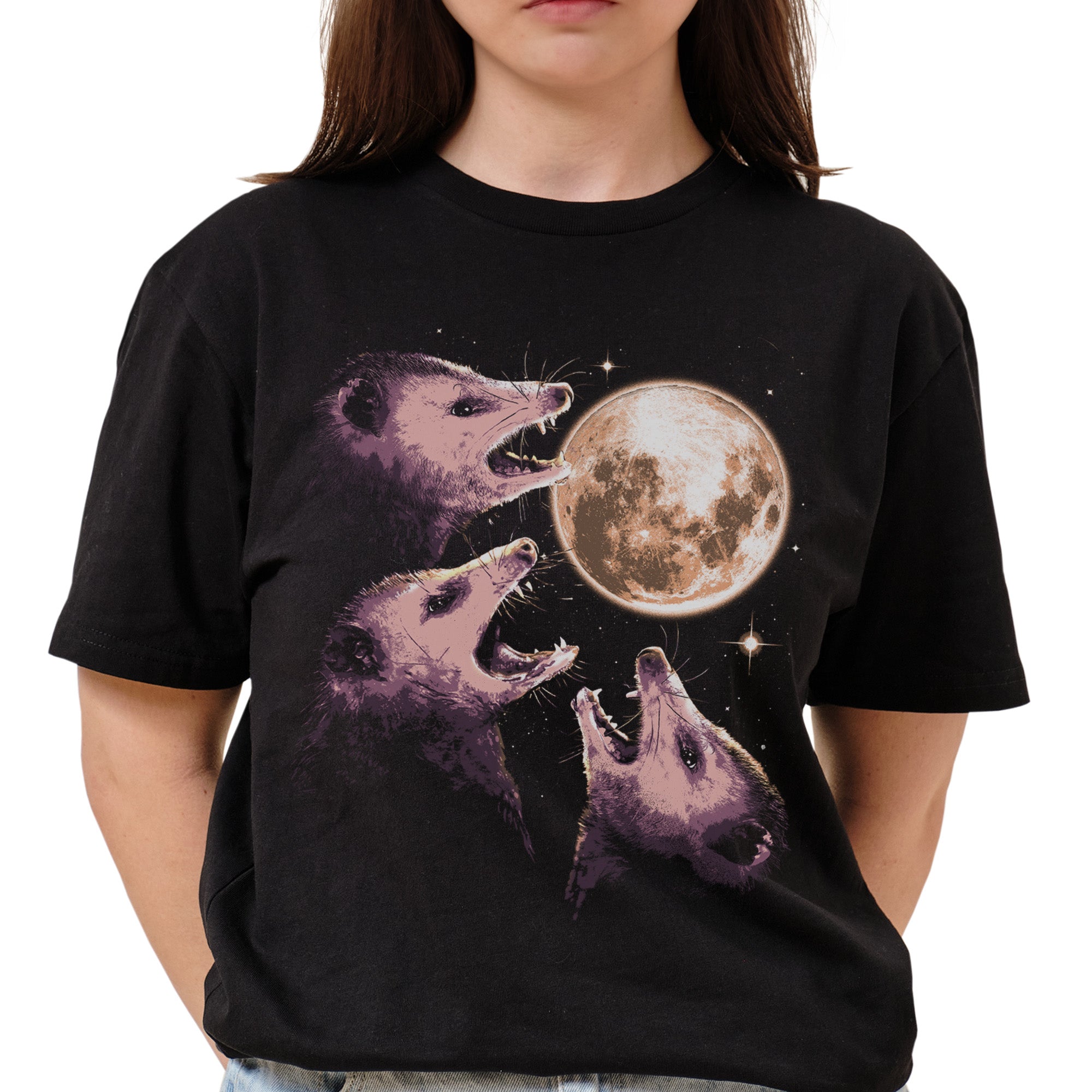 Three Opossum Moon T-Shirt
