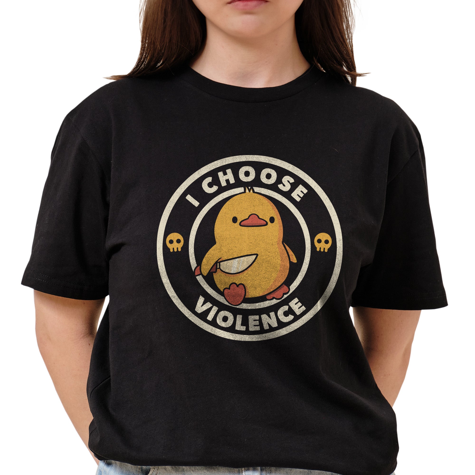 I Choose Violence Duck T-Shirt