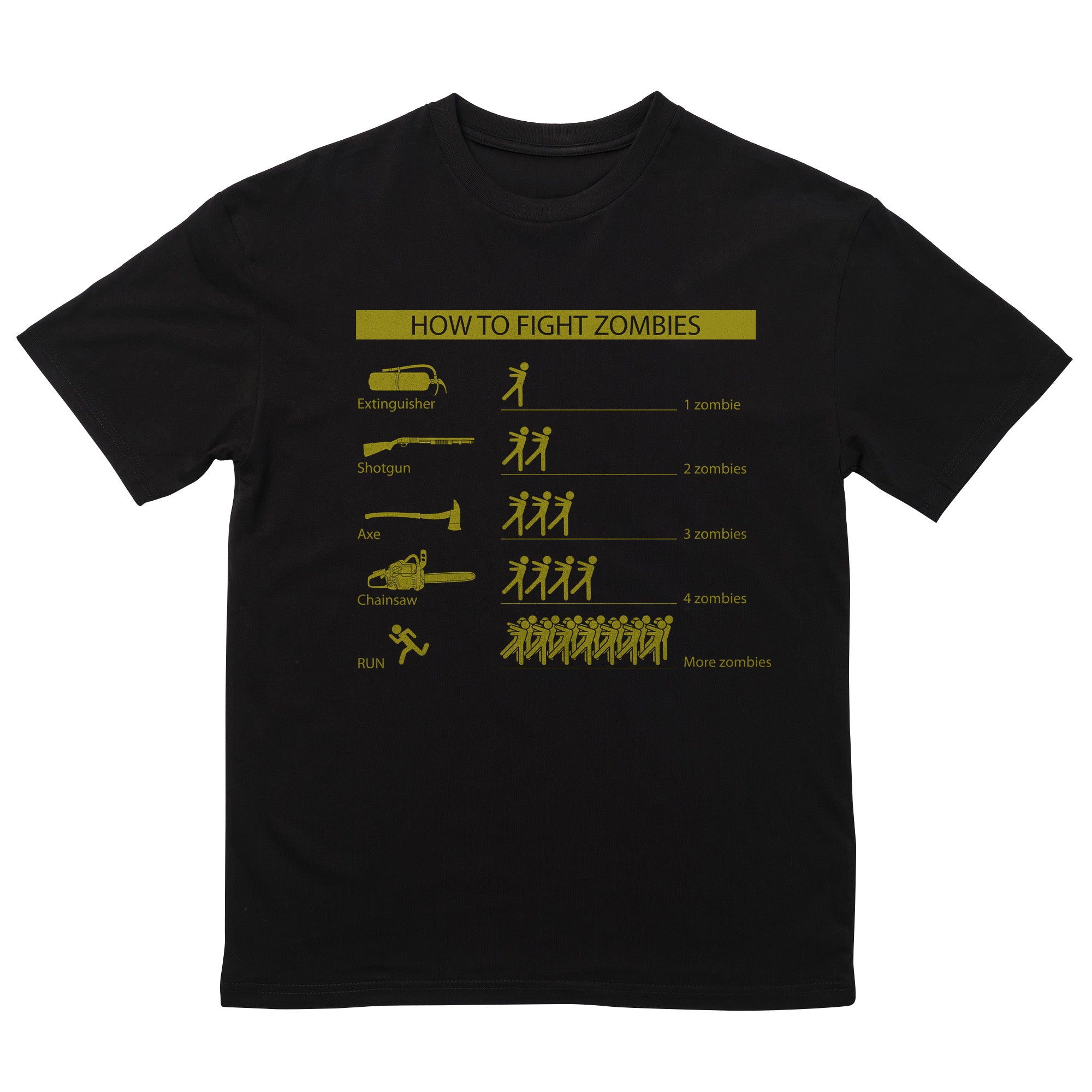 How To Fight Zombie T-Shirt