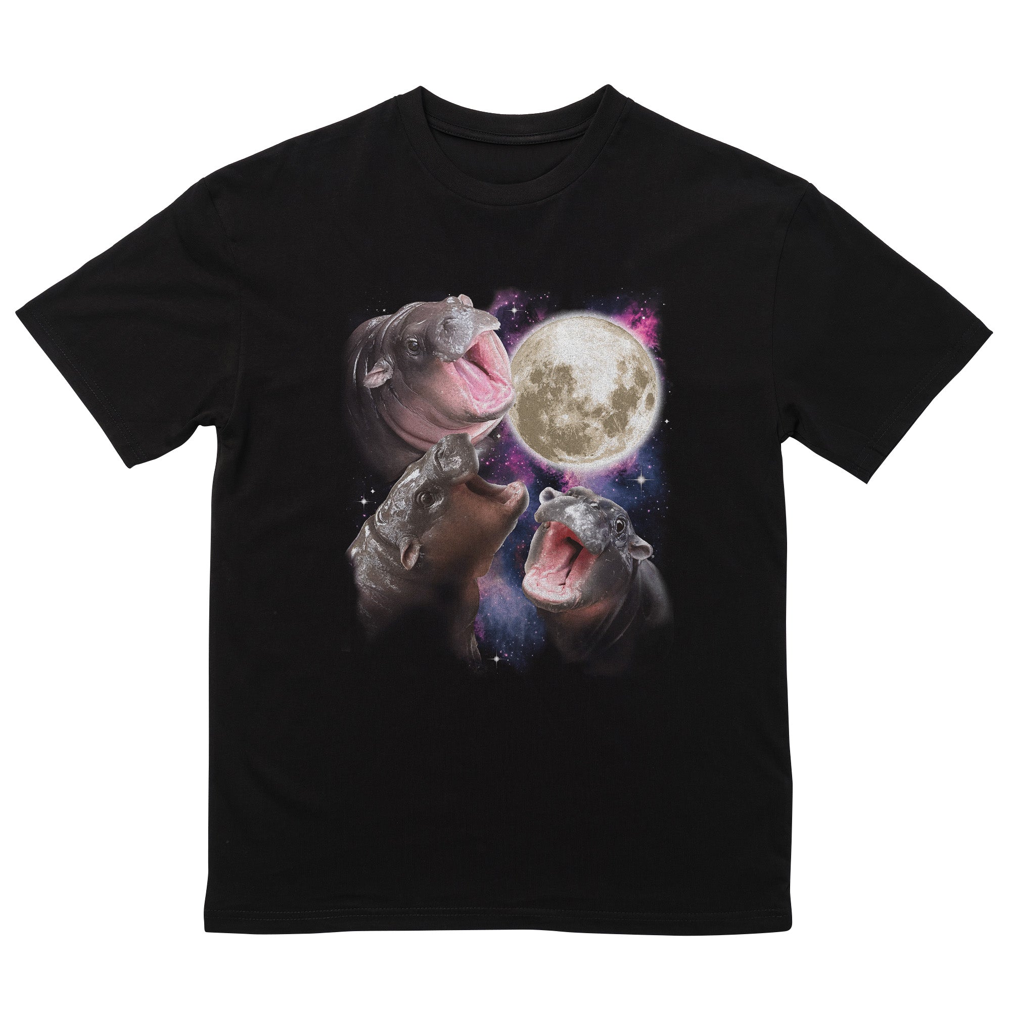 Moo Deng Rosa Invertido T-Shirt