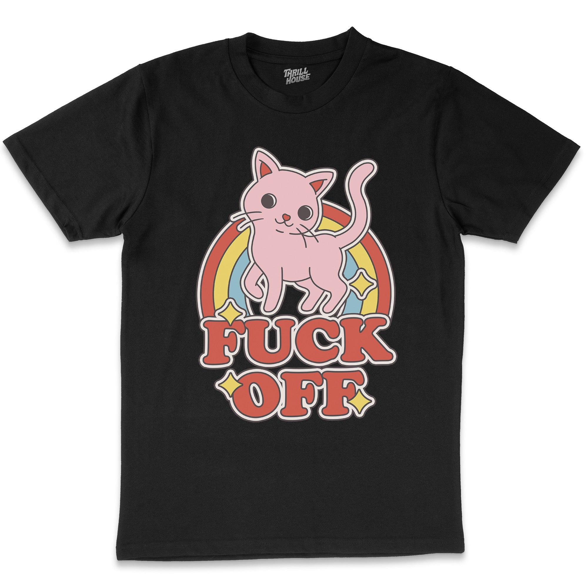 Fk Off Cat T-Shirt Australia Online Black