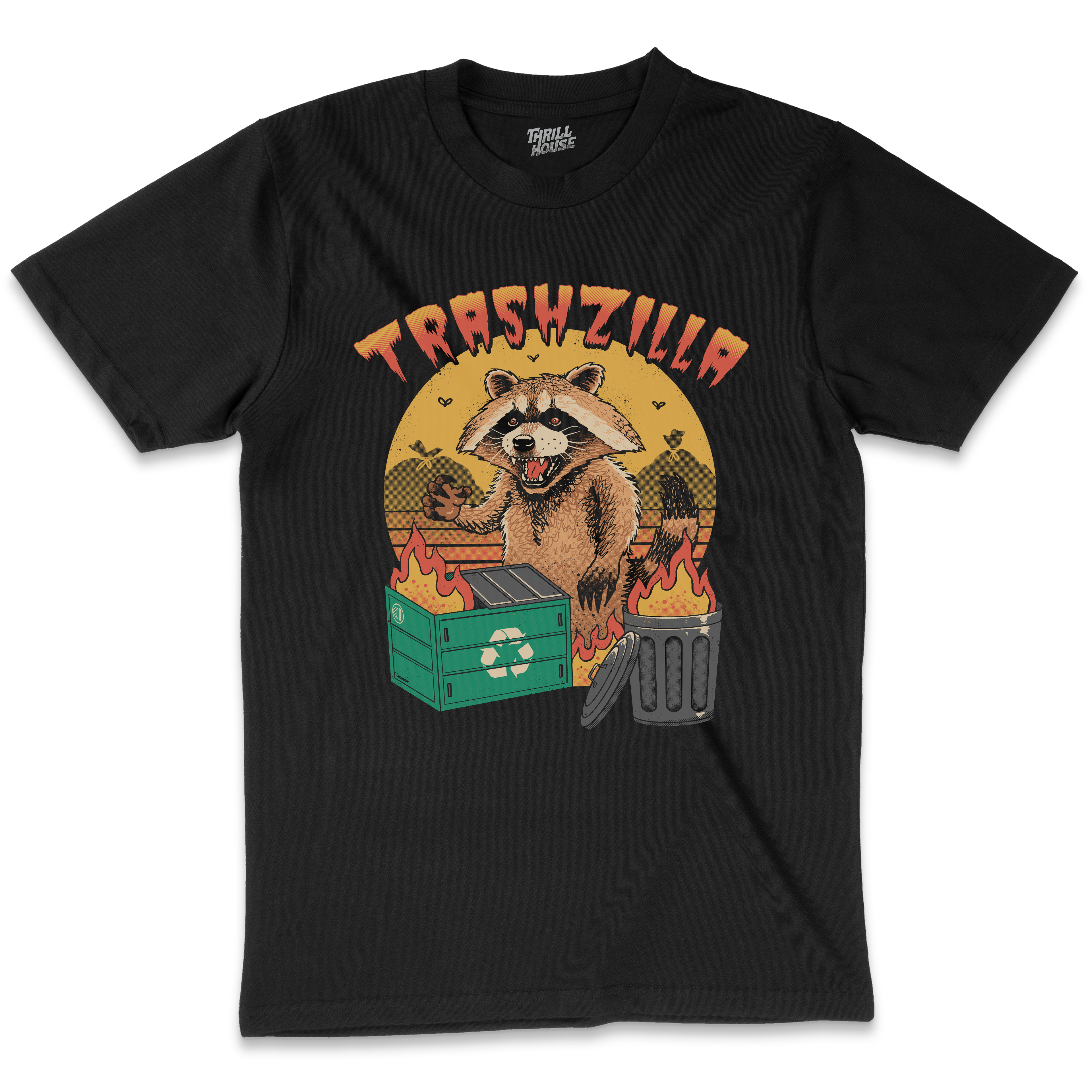 Trashzilla T-Shirt Australia Online Black