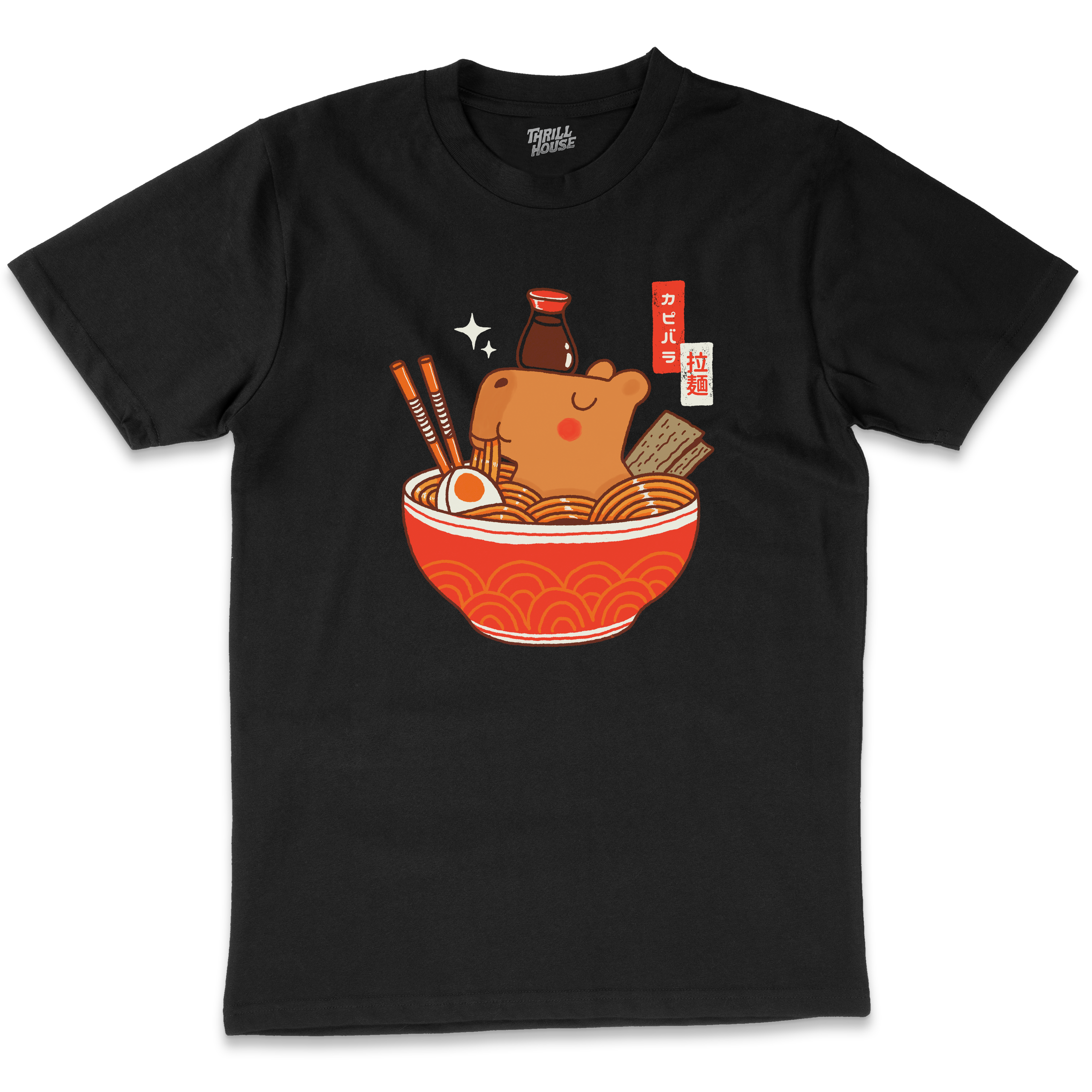 Capybara Ramen T-Shirt Australia Online Black