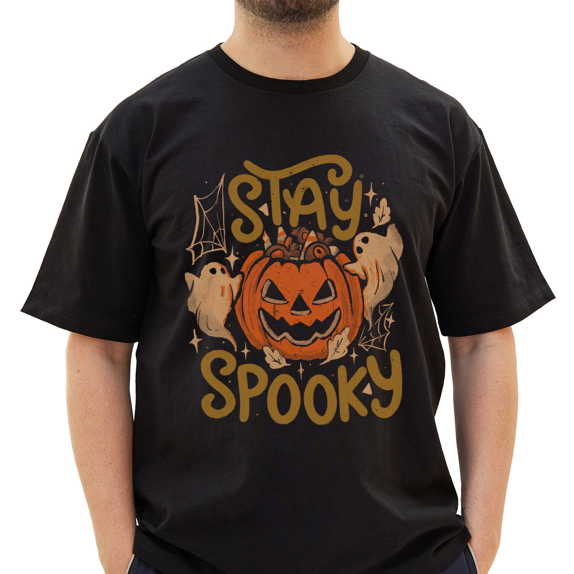Stay Spooky - Dark Cute Evil Halloween Pumpkin T-Shirt