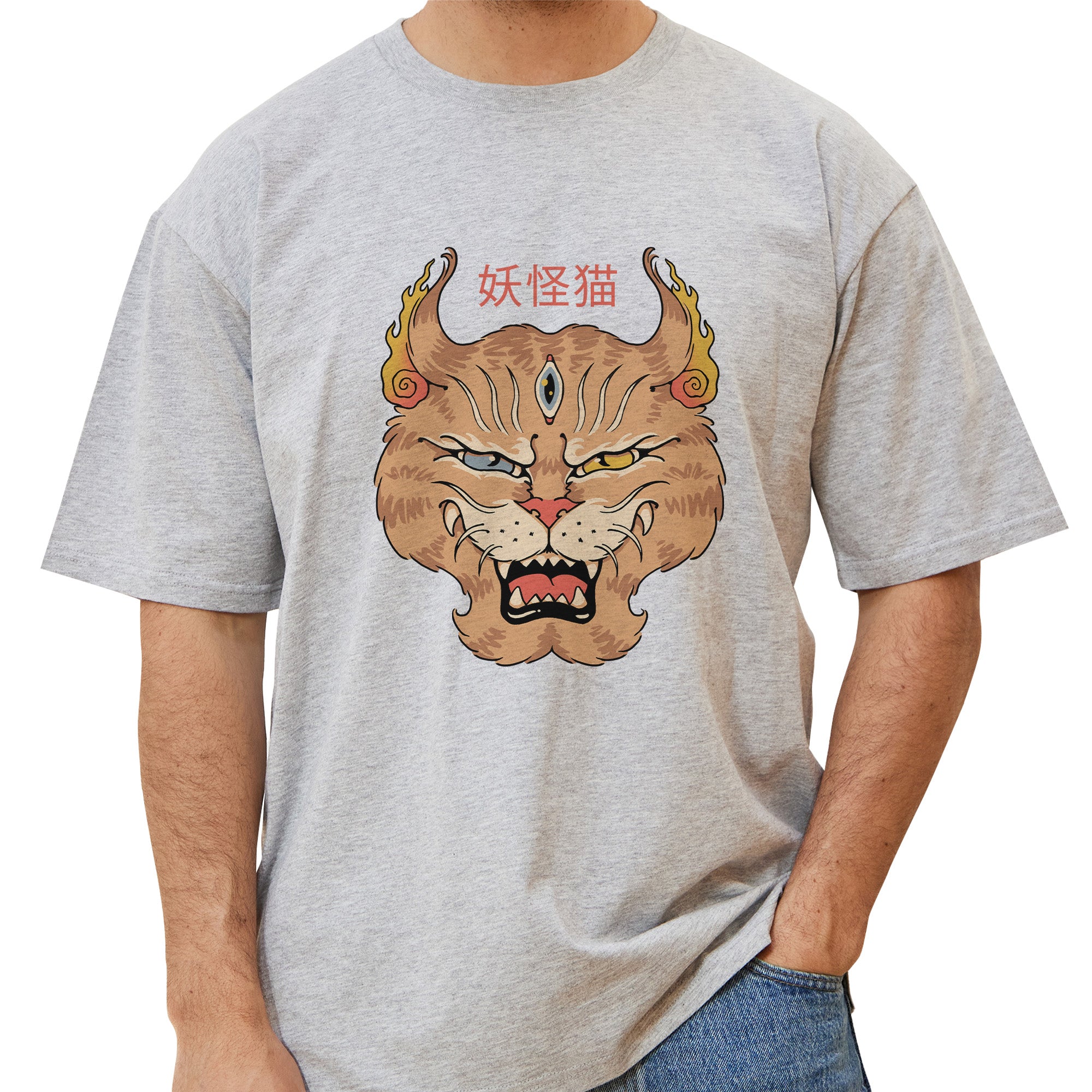 Yokai Meowster Head T-Shirt
