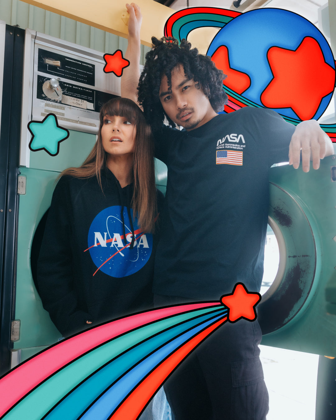 NASA Flag Pocket T-Shirt Australia Online