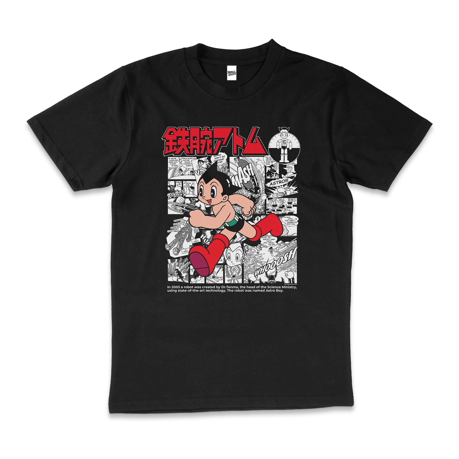 Manga Story Astro Boy Japanese Anime Japan Comic Retro Vintage Cotton T-Shirt