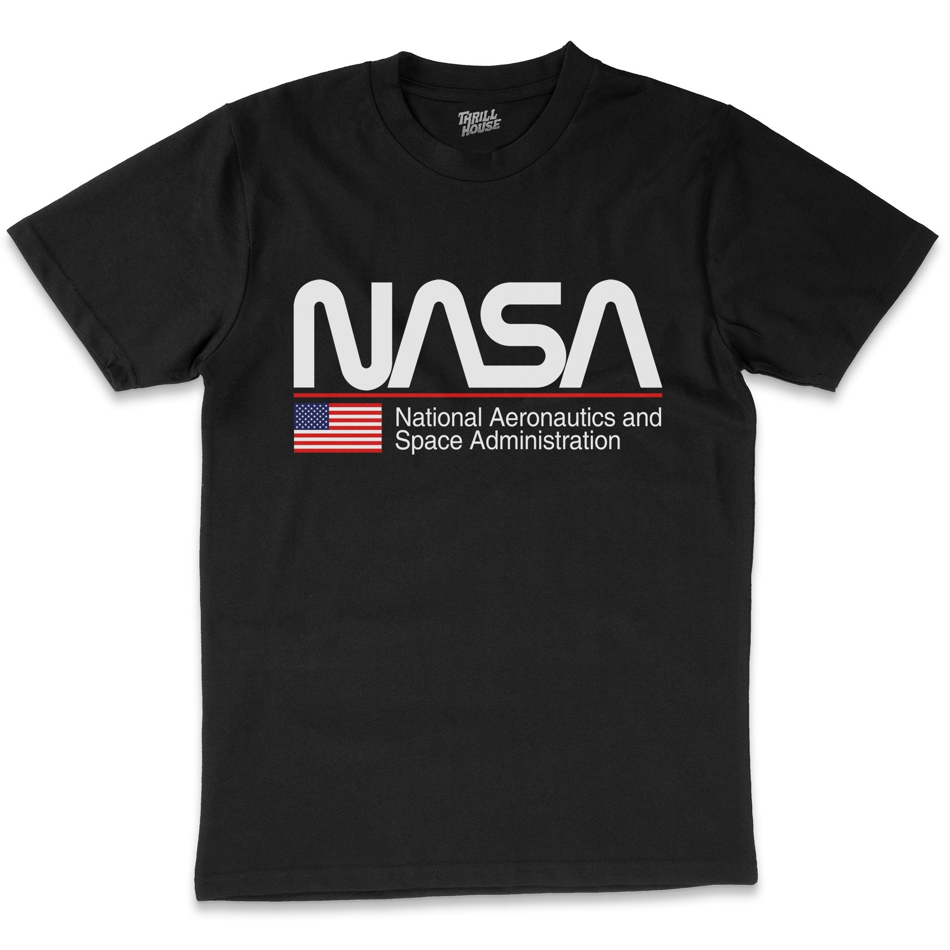 NASA US USA Space Exploration Program Planets Solar System Geek Nerd Stripes Licensed T-Shirt