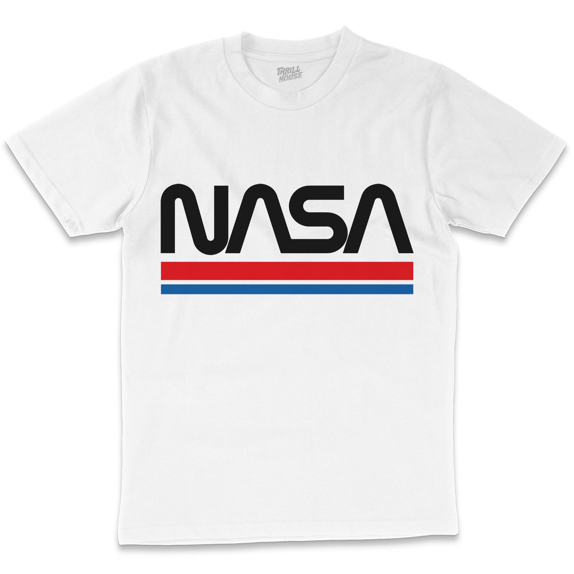 NASA Stripes USA Space Exploration Program Planets Solar System Geek Nerd Stripes Licensed T-Shirt