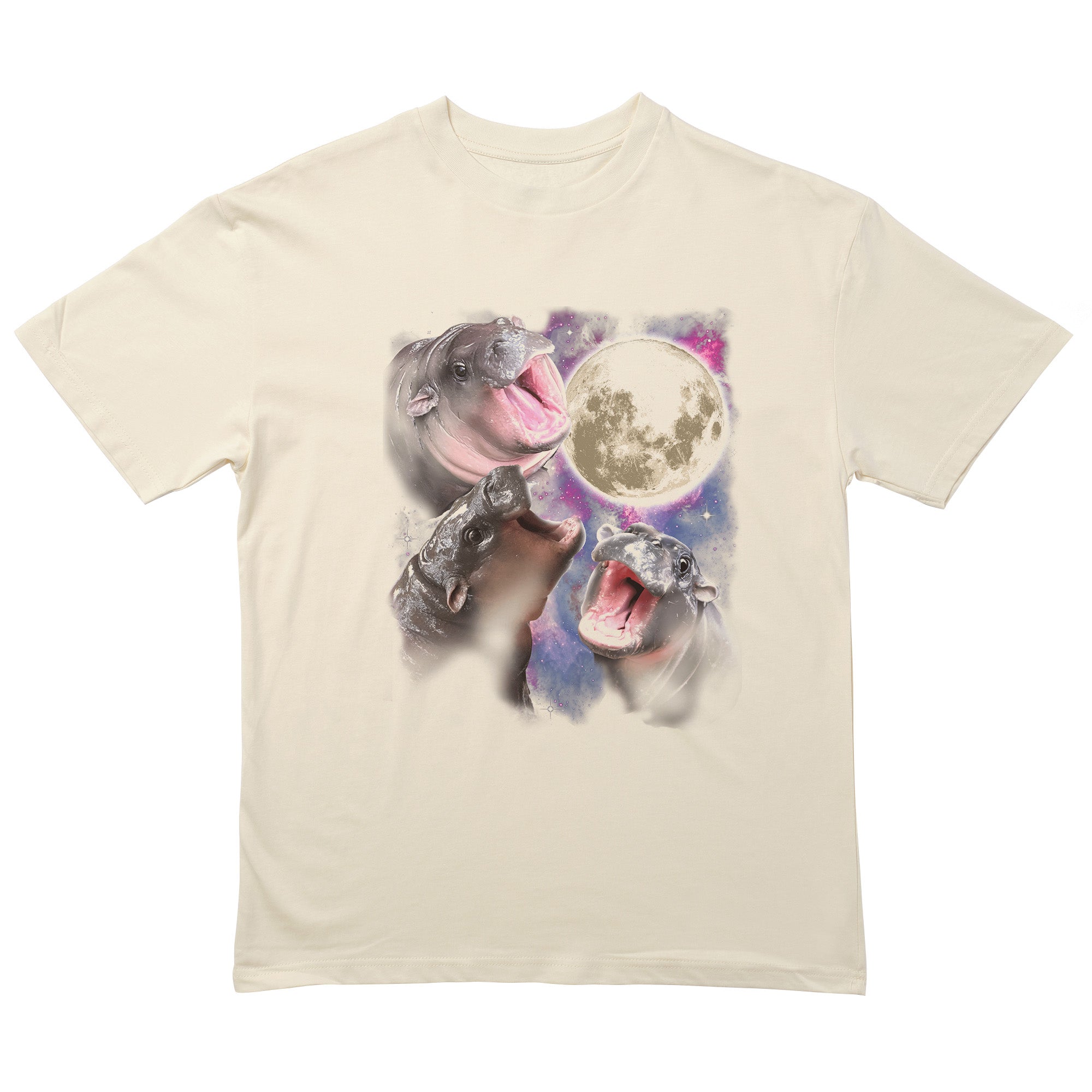 Moo Deng Rosa Invertido T-Shirt