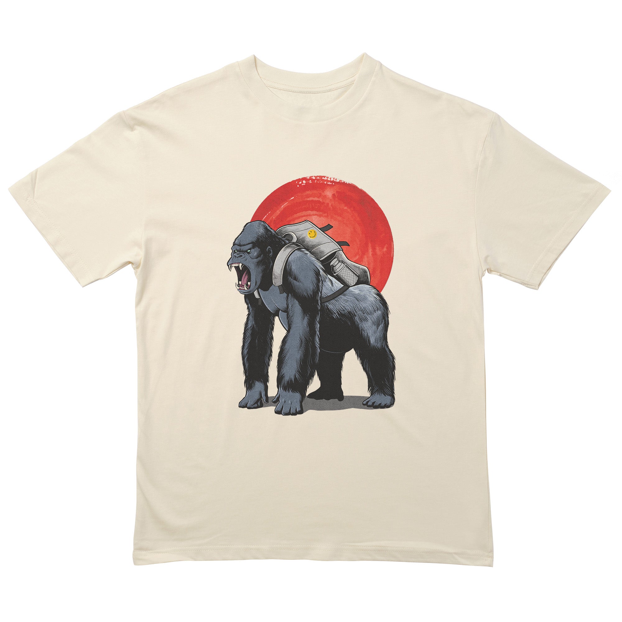 Silver Backpack Gorilla T-Shirt