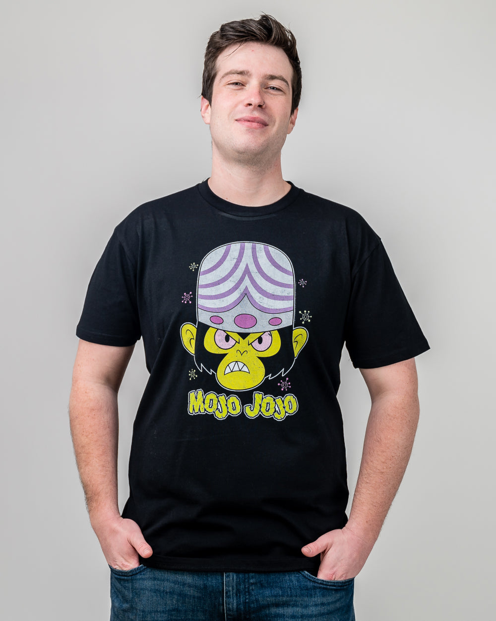Mojo Jojo Head T-Shirt Australia Online #colour_black
