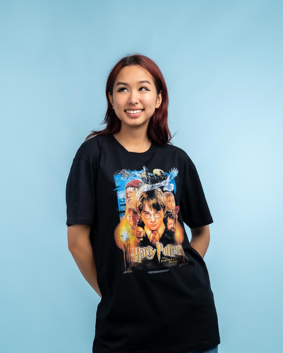 The Philosopher's Stone Poster T-Shirt Australia Online #colour_black
