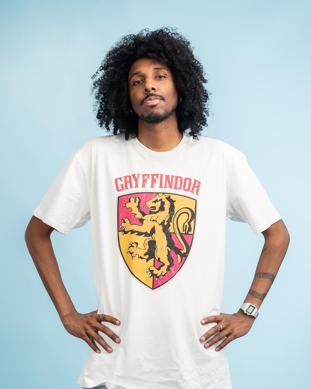 Harry Potter Gryffindor Crest Hogwarts Witchcraft Wizardry School Officially Licensed Cotton T-Shirt