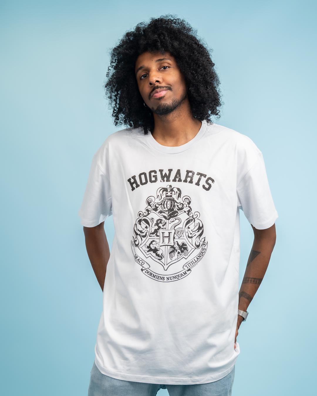 Harry Potter Hogwarts College Witchcraft Wizardry School Officially Licensed Cotton T-Shirt