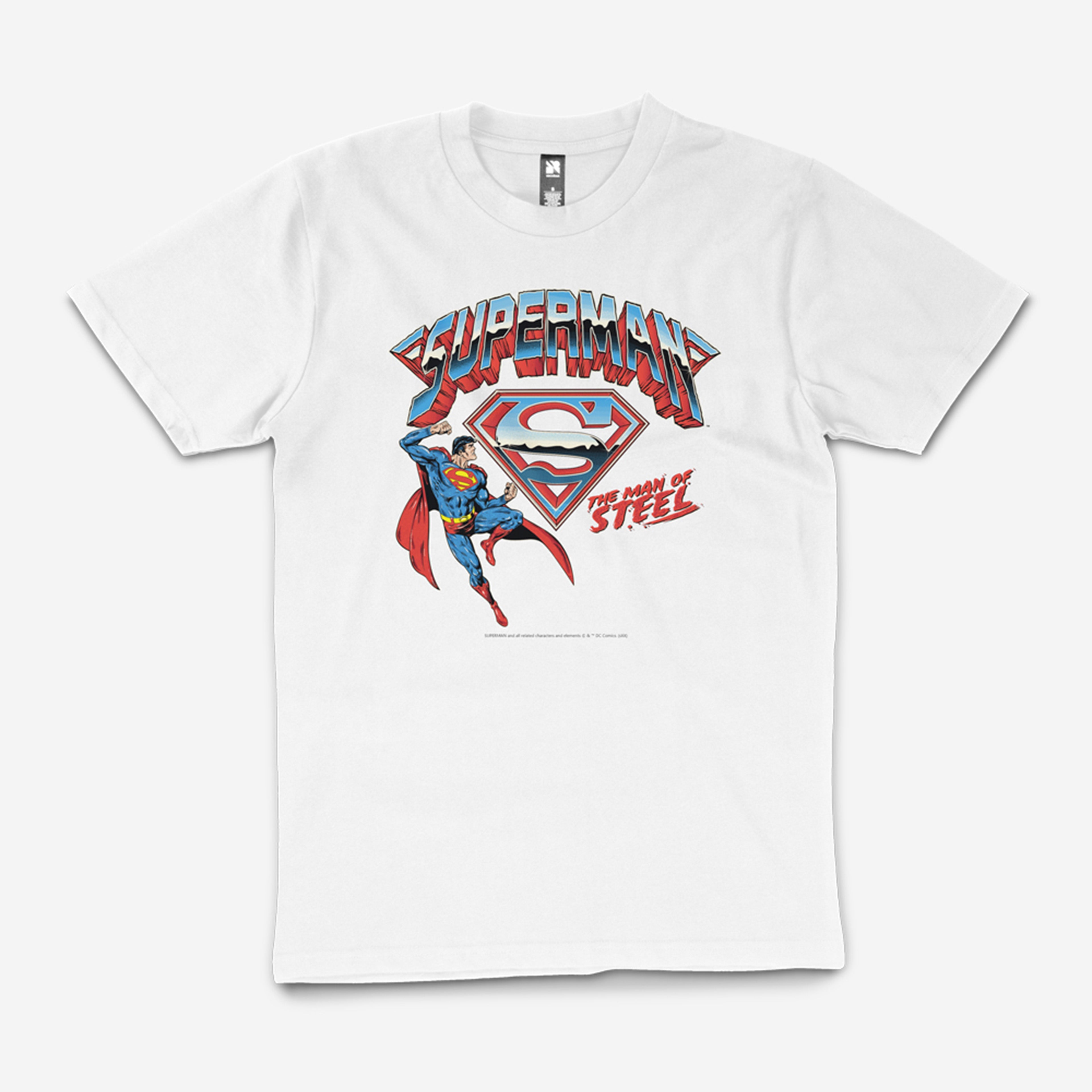 Superman DC Comics Superhero Retro Vintage Comic Cartoon Movie 80s 70s Officially Licensed The Man Of Steel T-Shirt