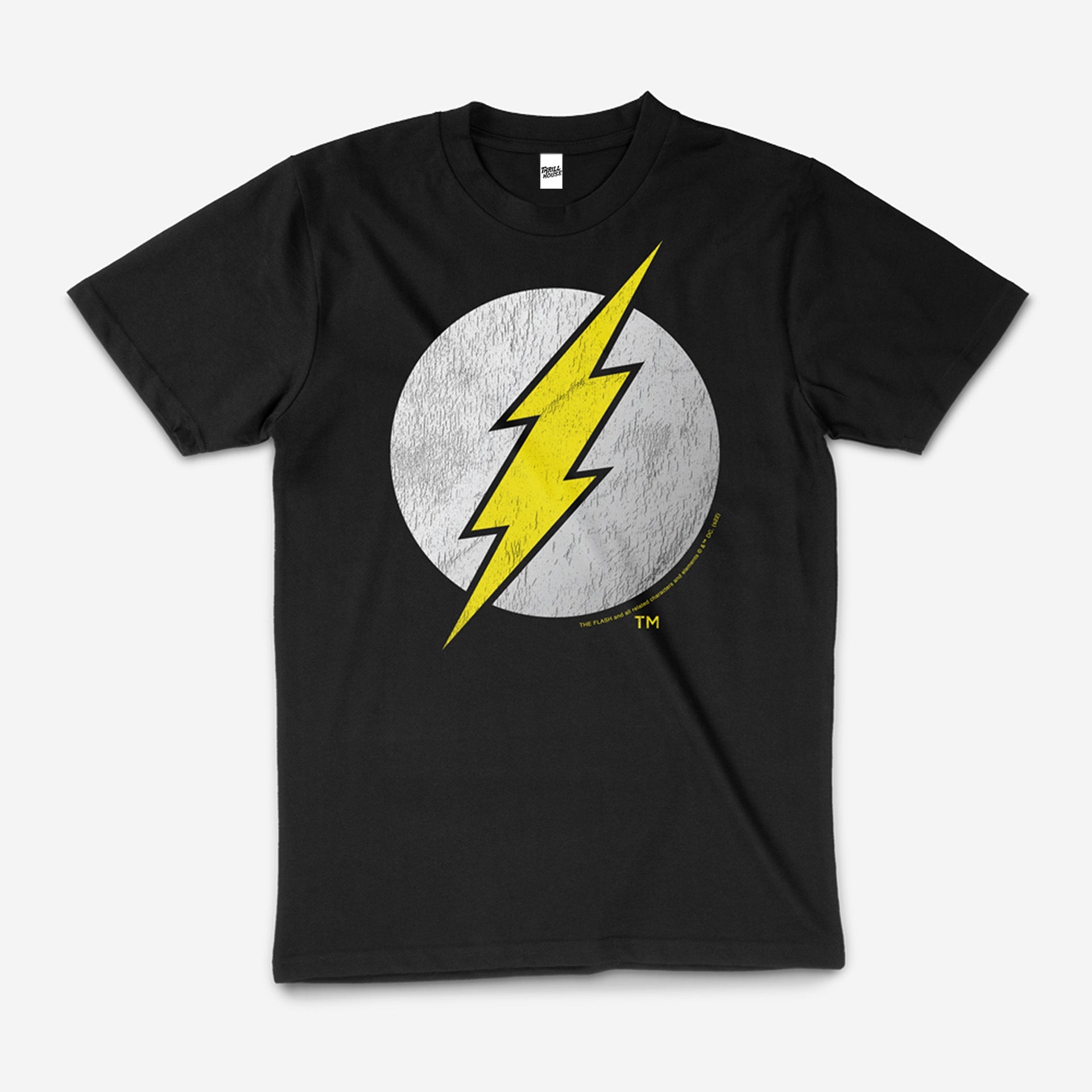 DC Comics The Flash Logo Geek Nerd Logo Fastest Man Superhero Movie Officially Licensed Cotton T-Shirt