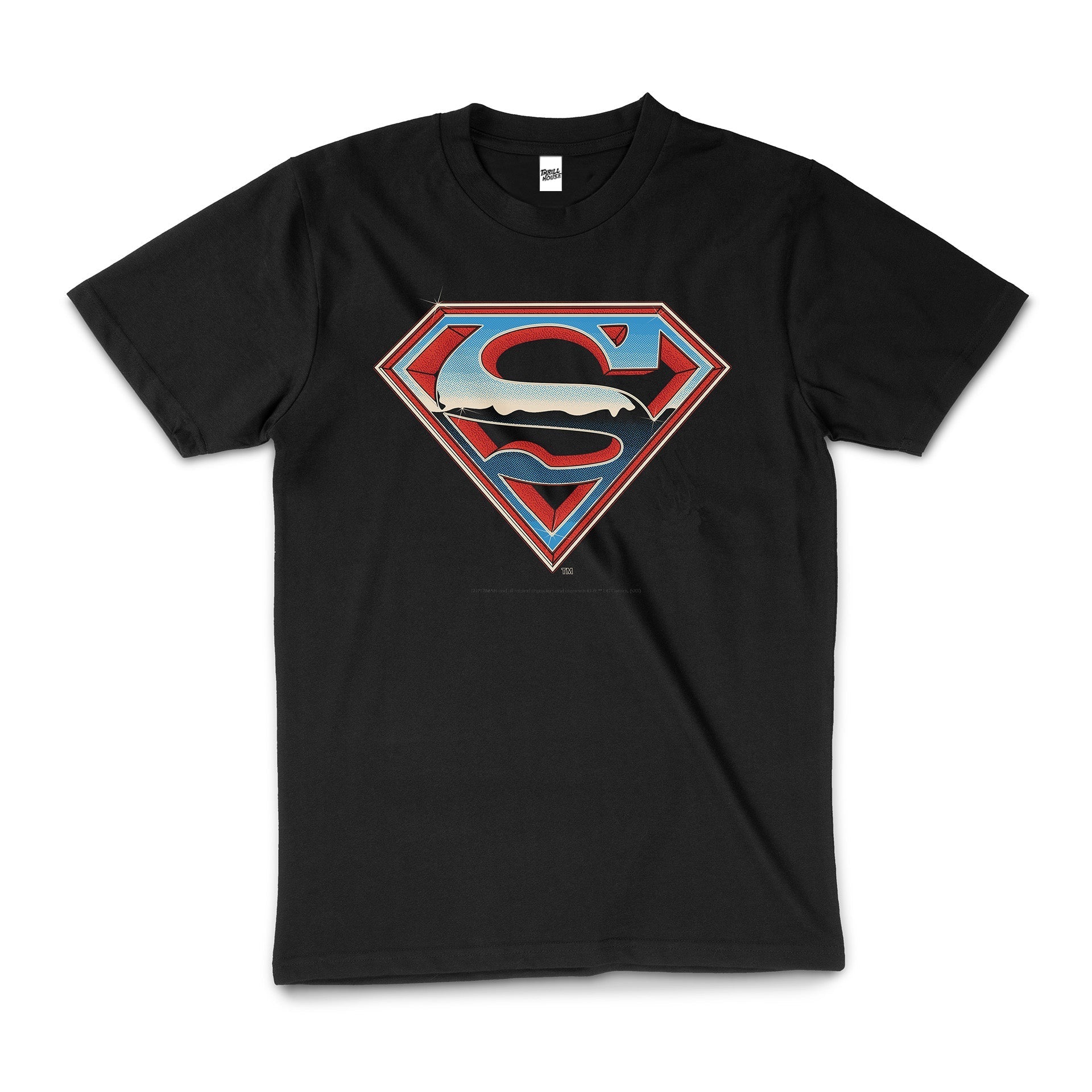 DC Comics Vintage Superman Logo 70s 80s Retro Geek Nerd Comic Book Movie Man Of Steel Officially Licensed T-Shirt
