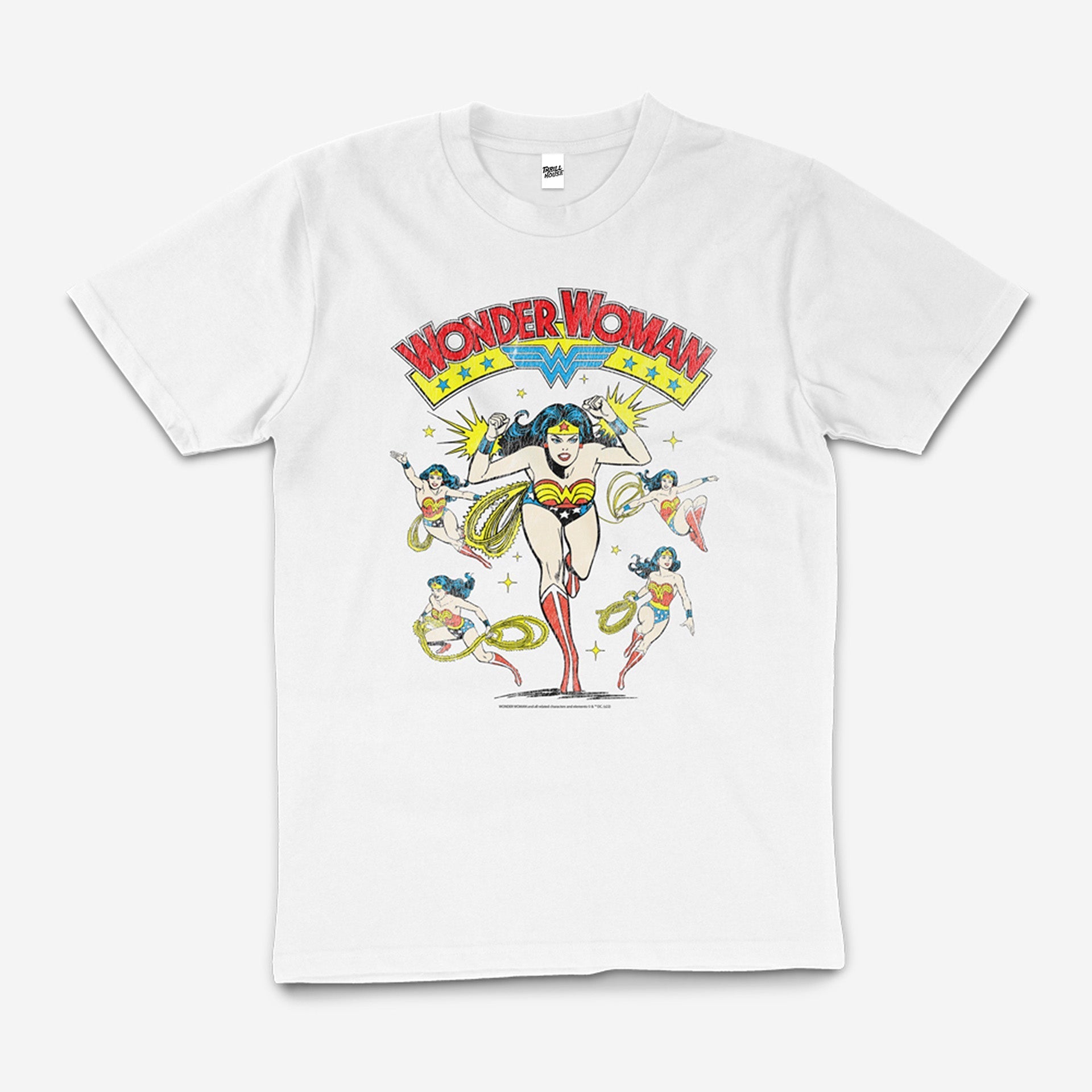 DC Comics Wonder Woman Geek Nerd Superhero Movie Classic Comic Book Retro Vintage Officially Licensed T-Shirt