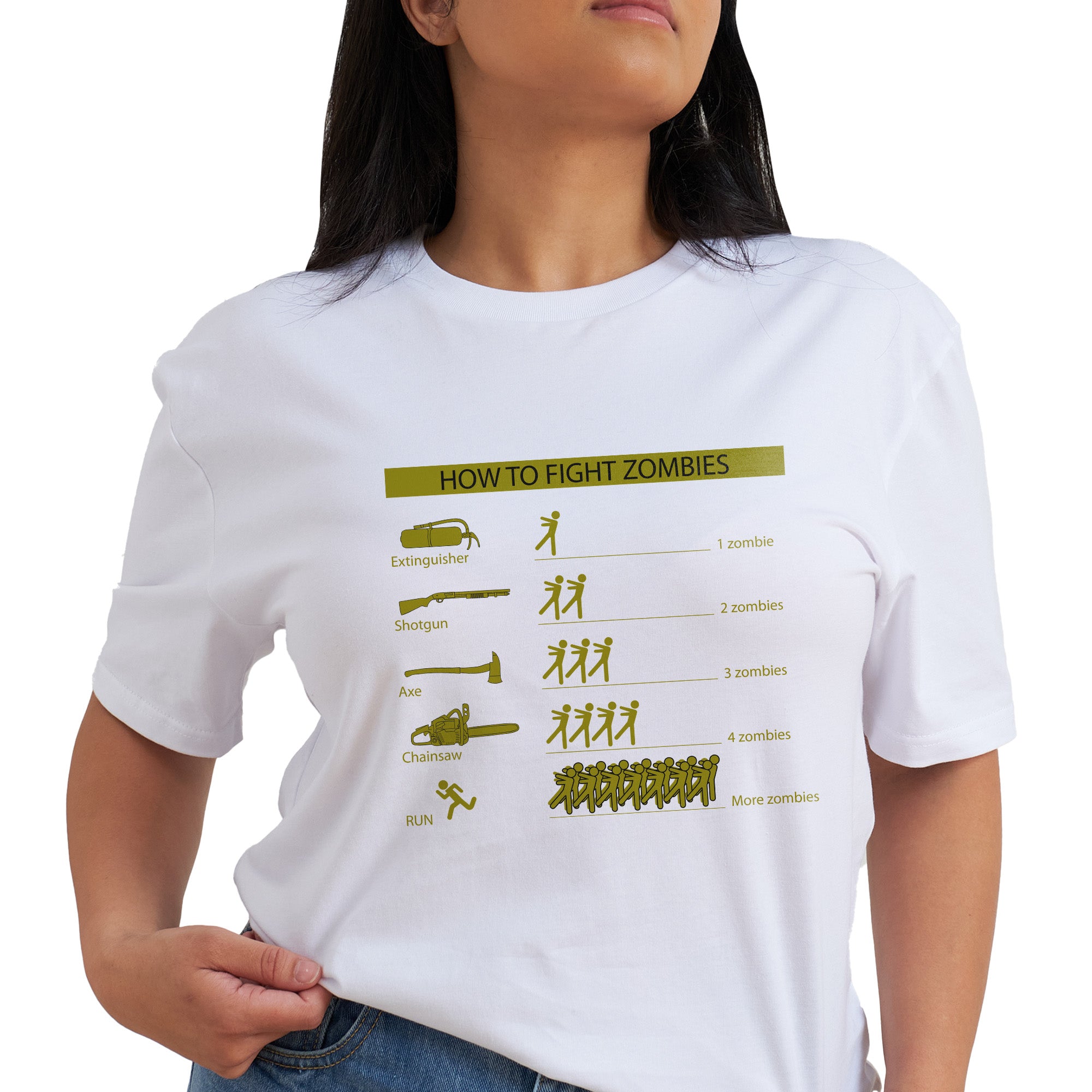 How To Fight Zombie T-Shirt