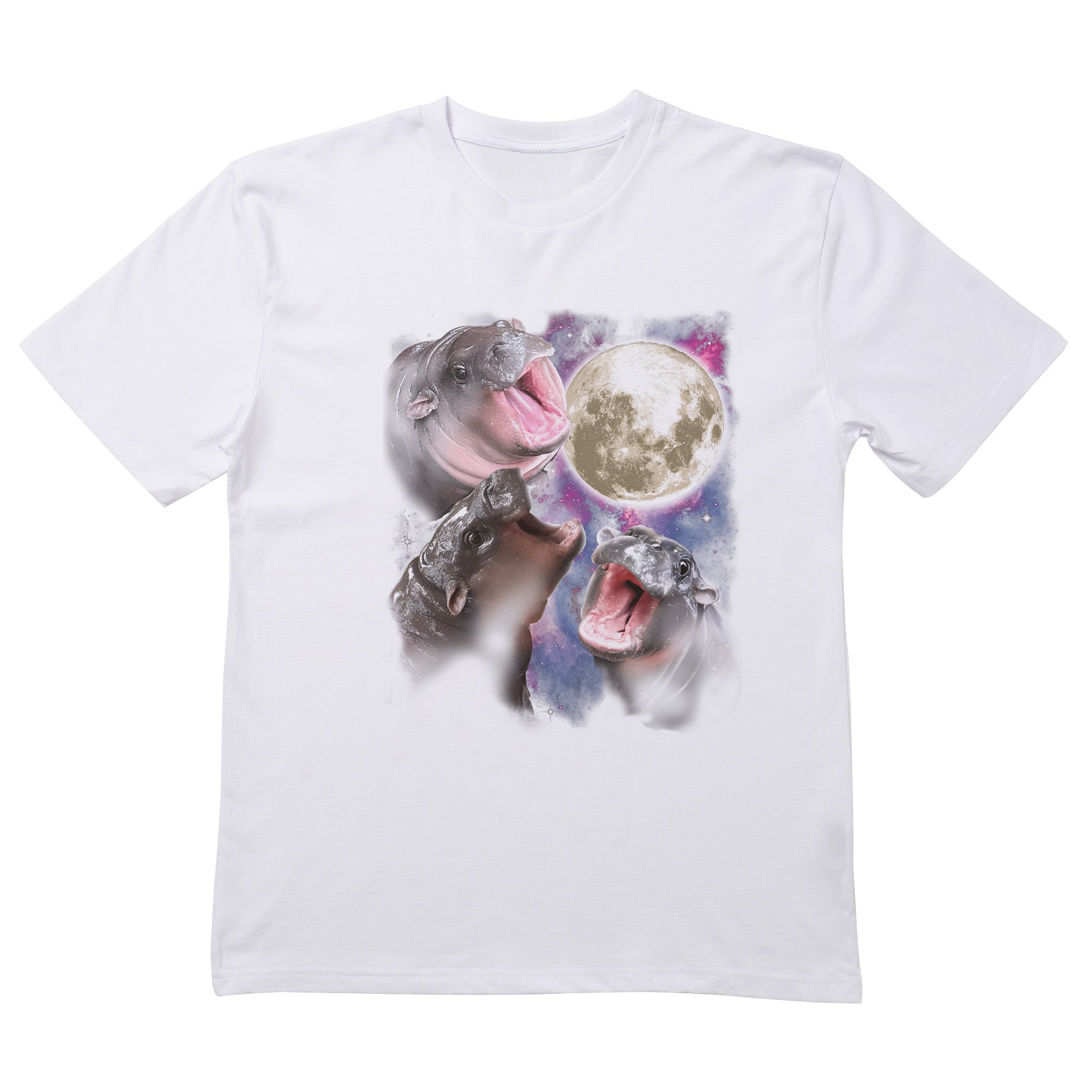 Moo Deng Rosa Invertido T-Shirt