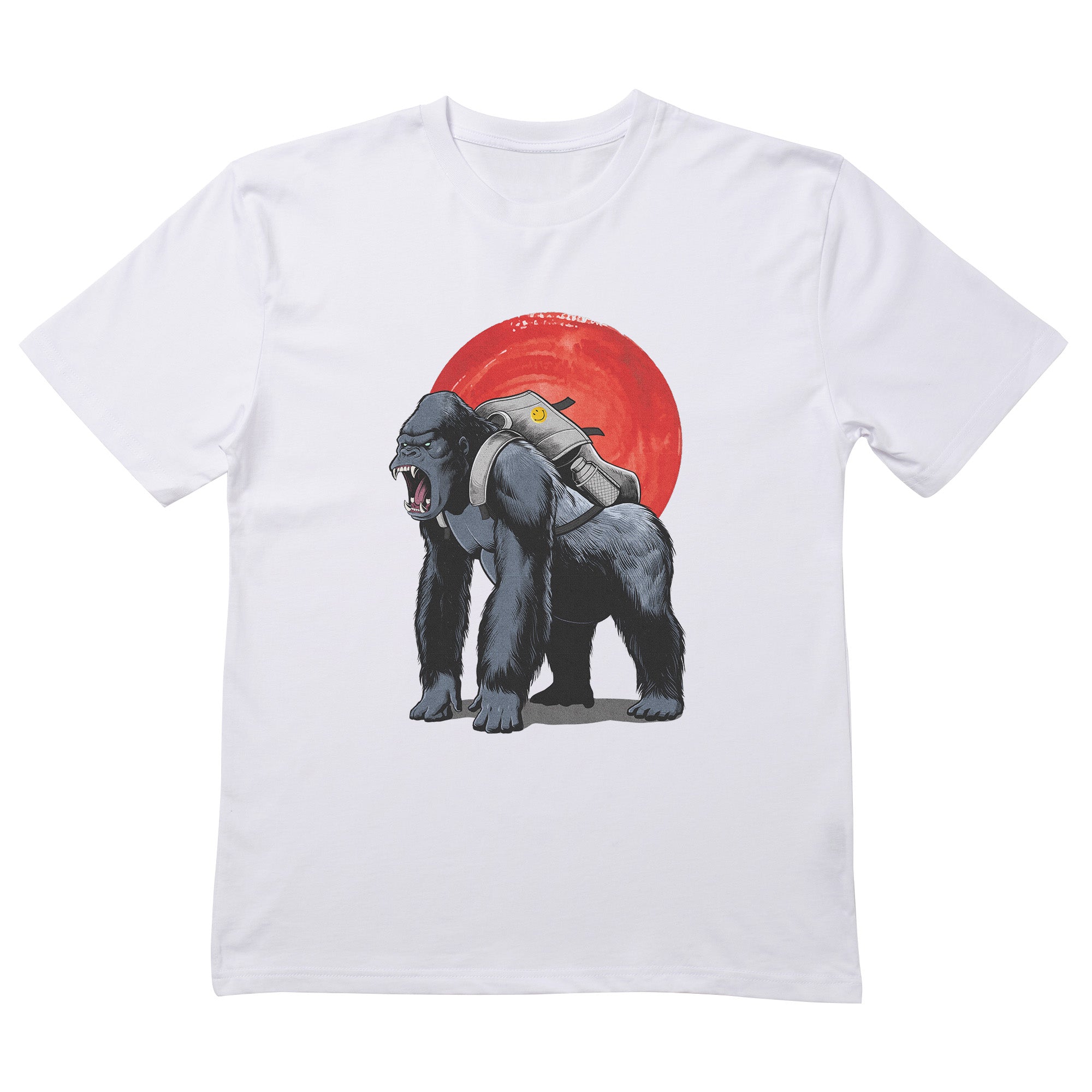 Silver Backpack Gorilla T-Shirt