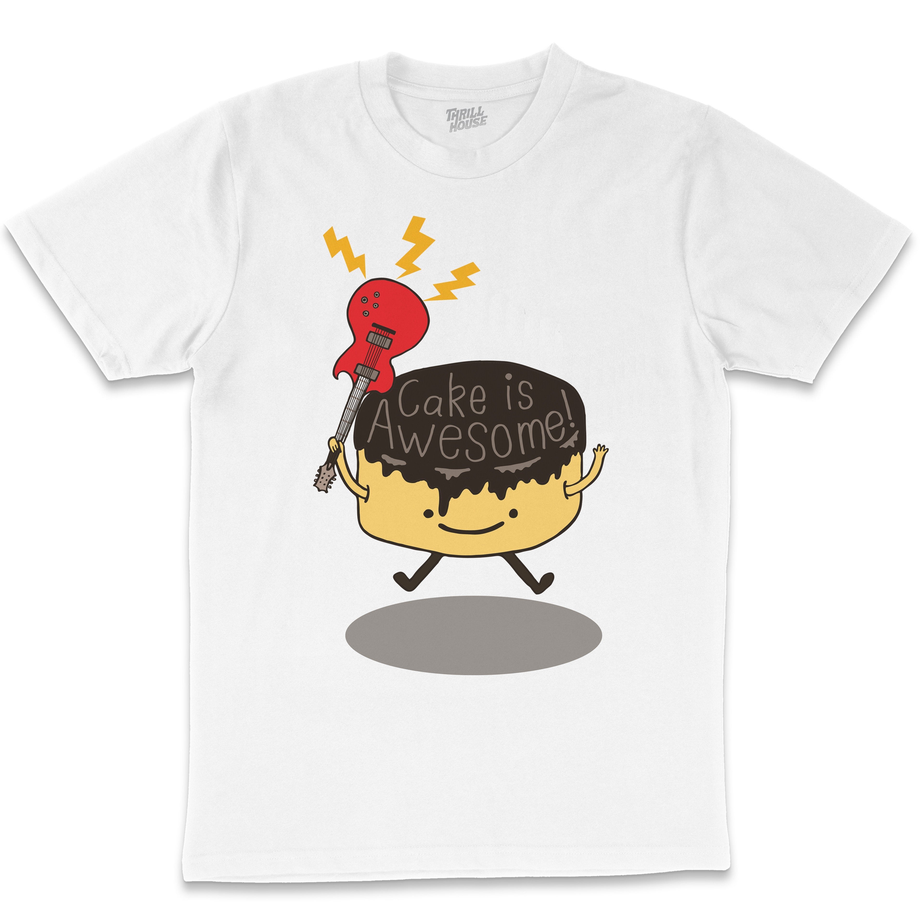 Cake Is Awesome T-Shirt Australia Online White
