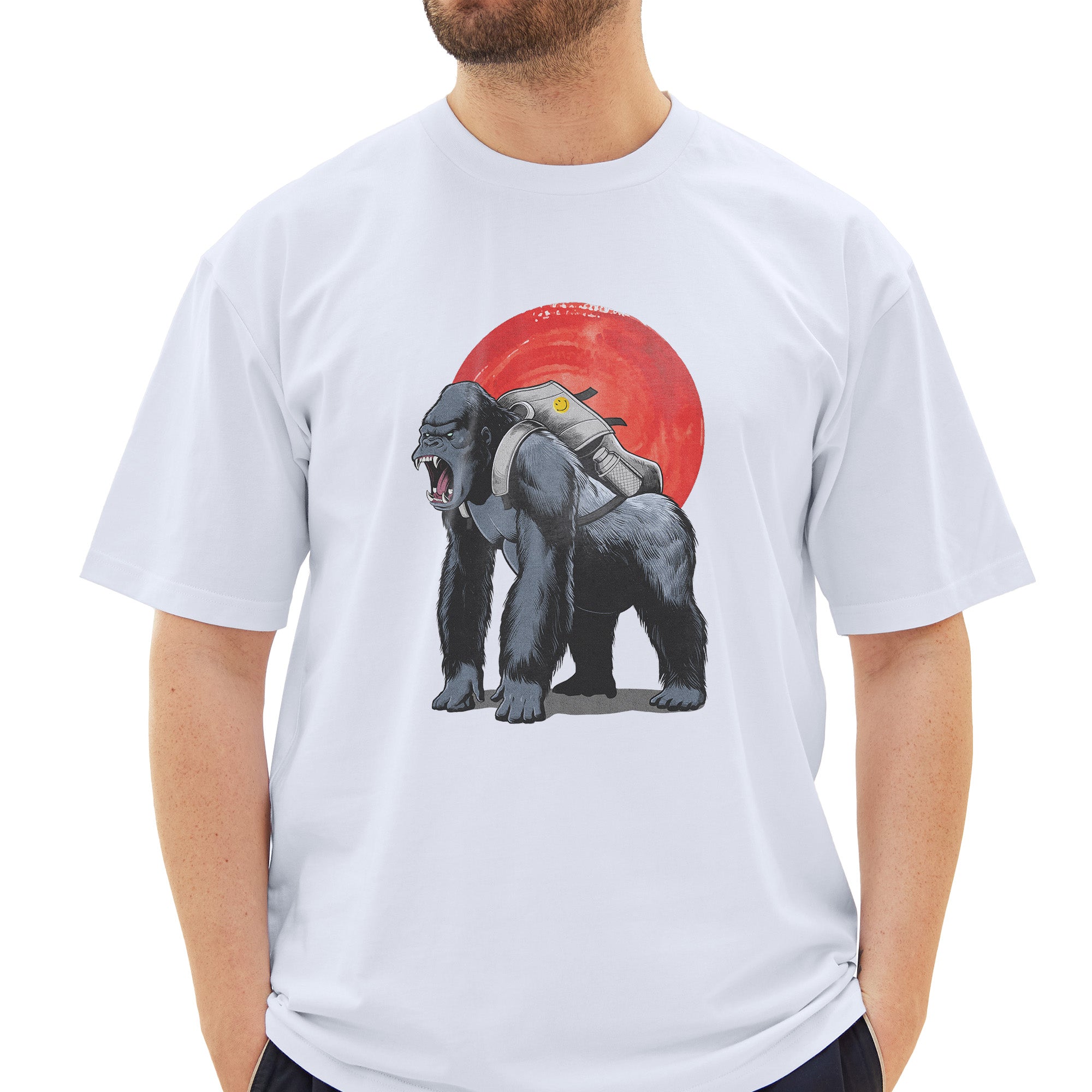 Silver Backpack Gorilla T-Shirt