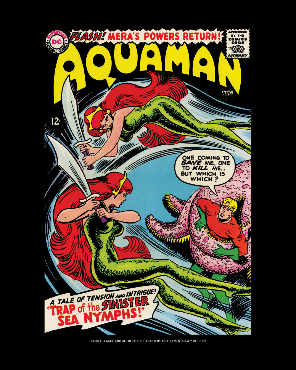 Aquaman Sea Nymphs Superhero DC Comics Comic Book Movie Film Cotton T-Shirt