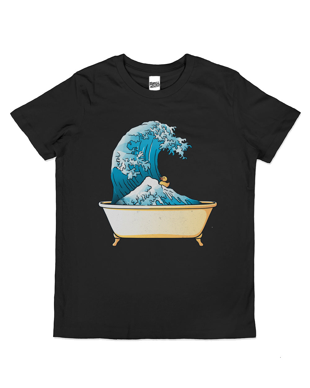 Bathtub Kanagawa Wave Kids Japanese Bath Funny Cute Cool Cotton Novelty T-Shirt