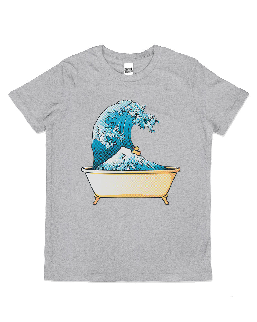 Bathtub Kanagawa Wave Kids Japanese Bath Funny Cute Cool Cotton Novelty T-Shirt
