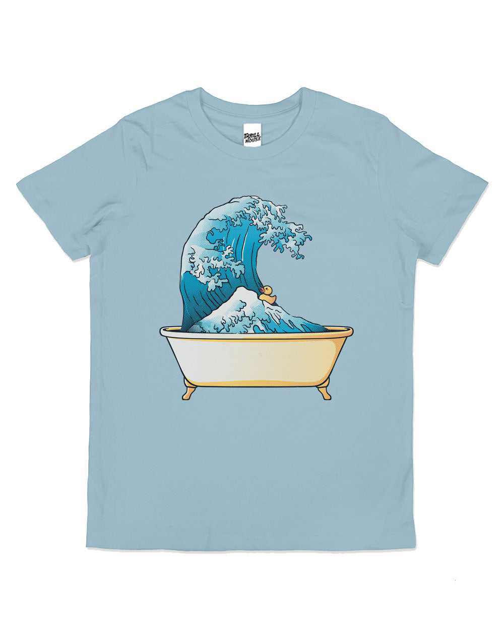 Bathtub Kanagawa Wave Kids Japanese Bath Funny Cute Cool Cotton Novelty T-Shirt