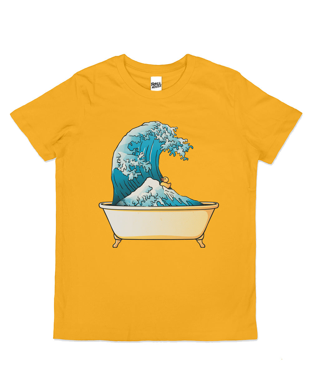 Bathtub Kanagawa Wave Kids Japanese Bath Funny Cute Cool Cotton Novelty T-Shirt