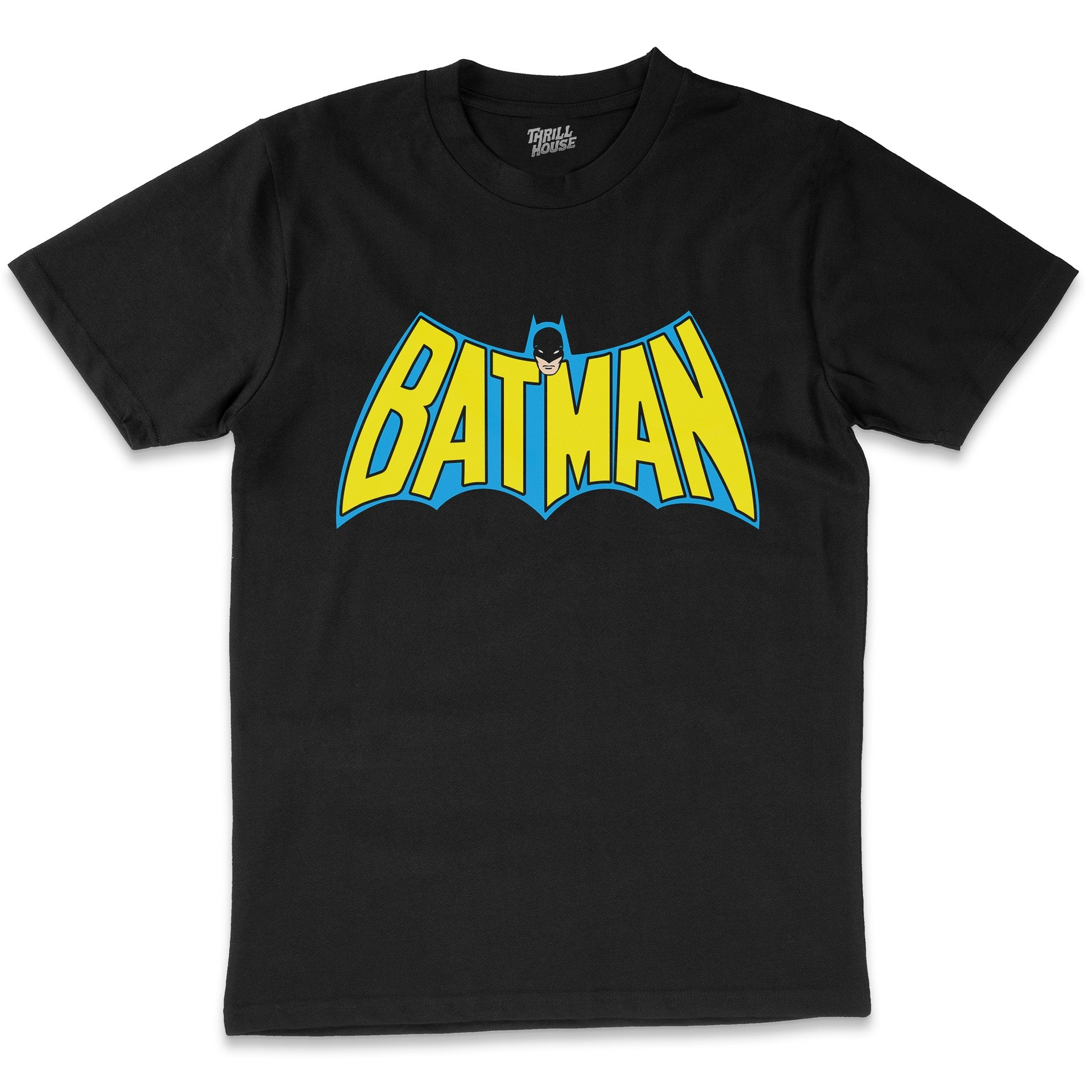 Batman Batwing Logo Dark Knight DC Comics Comic Book Superhero Villain Retro Vintage Officially Licensed Cotton T-Shirt