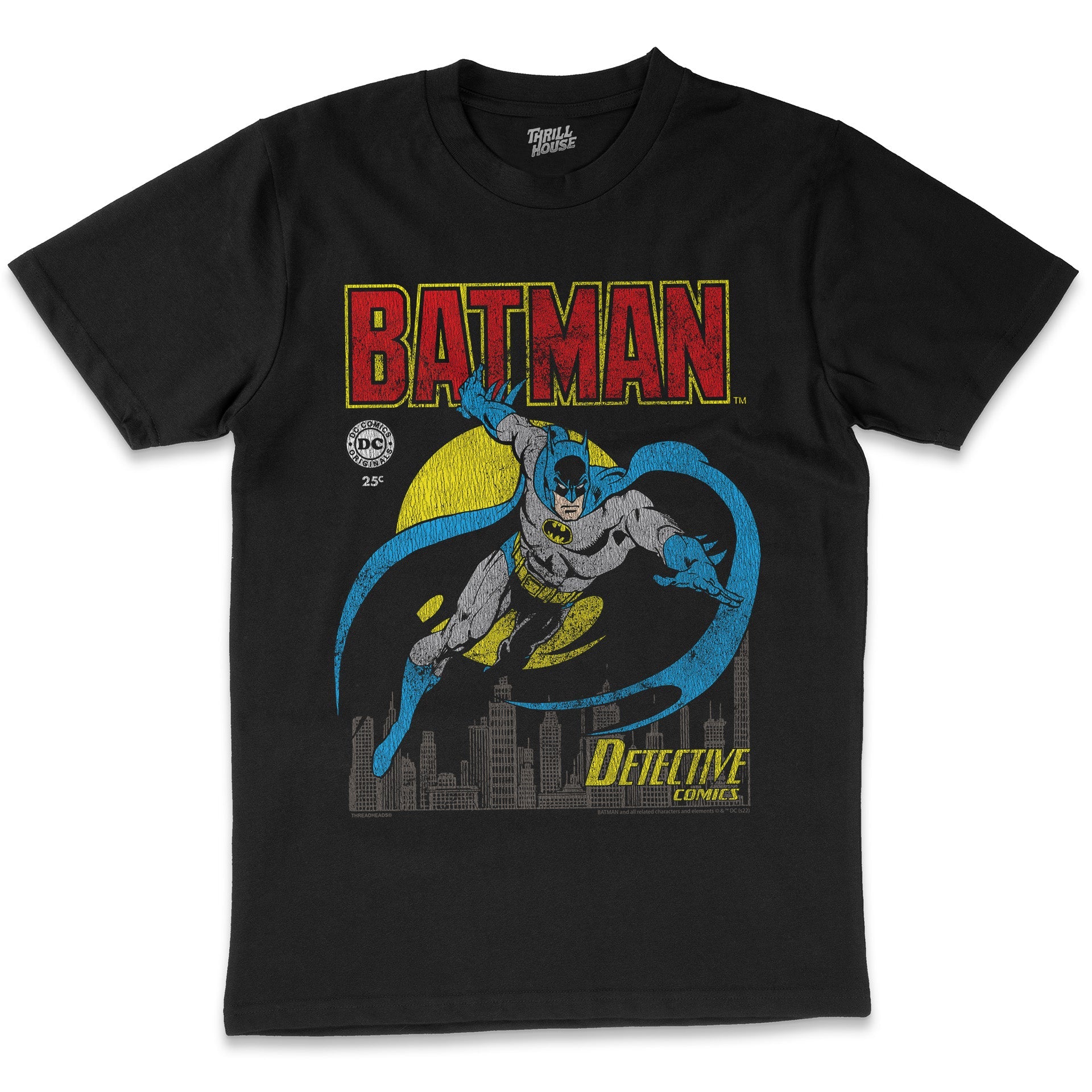 Batman Dark Knight DC Comics Comic Book Superhero Villain Retro Vintage Officially Licensed Cotton T-Shirt