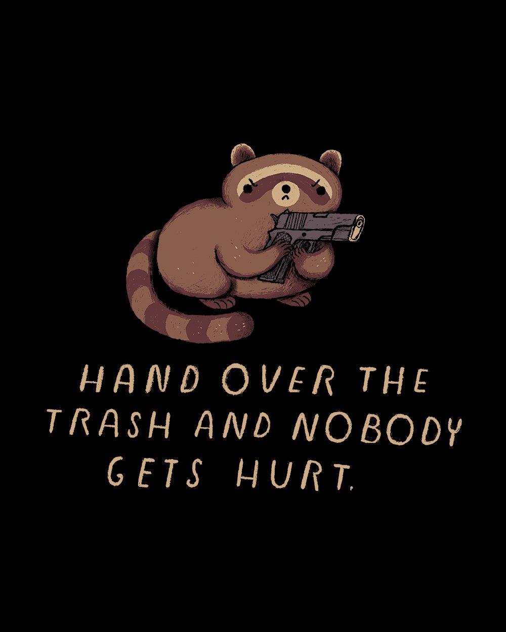 Hand Over the Trash T-Shirt Australia Online #colour_black