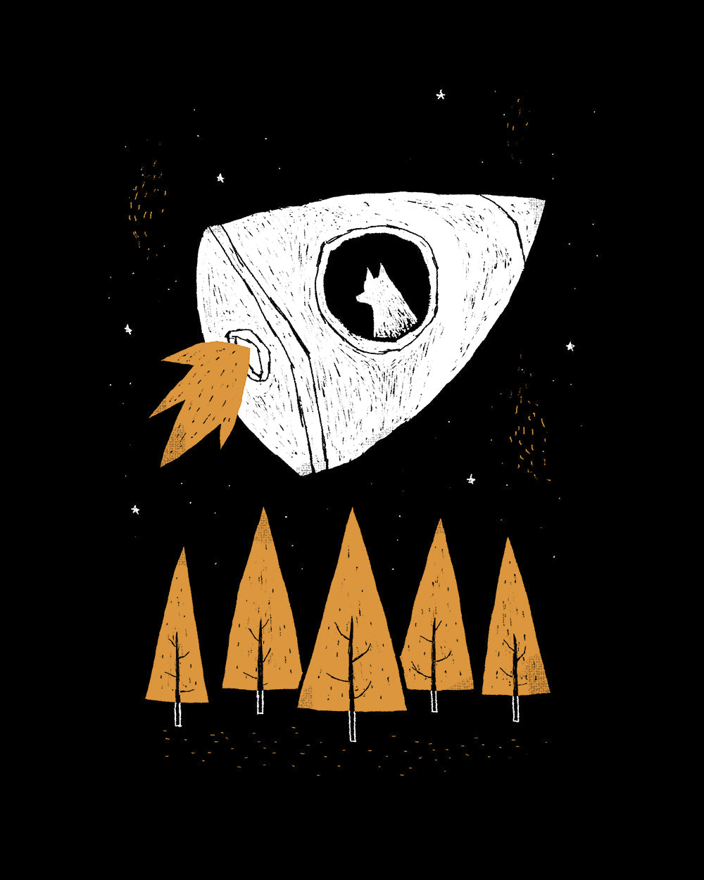 Laika T-Shirt Australia Online #colour_black