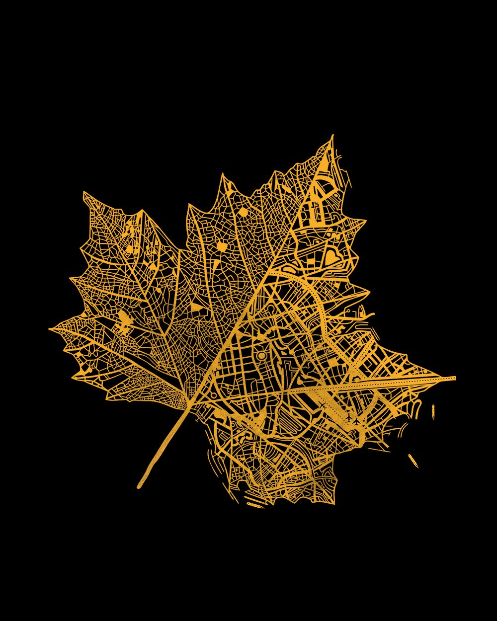 Leaf City T-Shirt Australia Online #colour_black