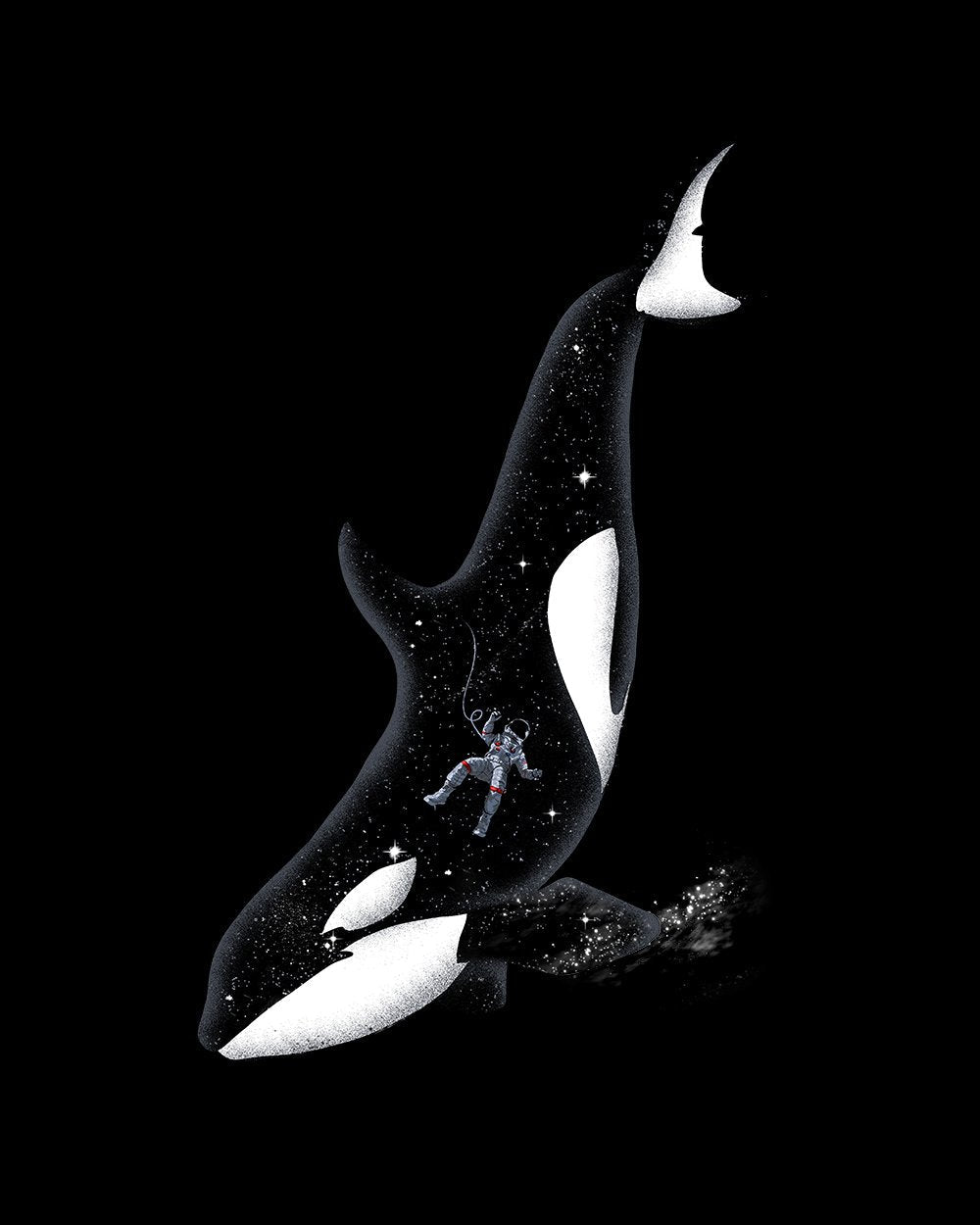 Meanwhile in a Whale T-Shirt Australia Online #colour_black