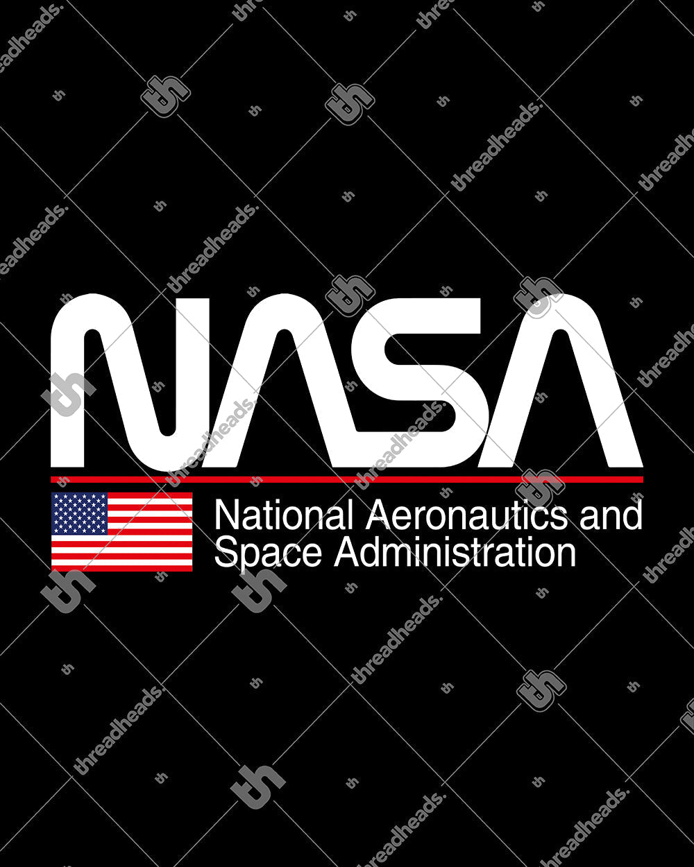NASA US T-Shirt Australia Online #colour_black