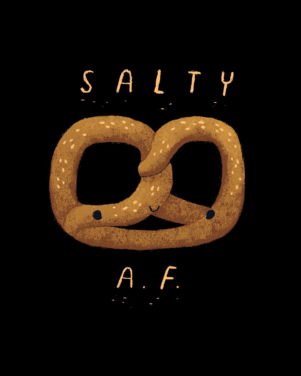 Salty AF T-Shirt Australia Online #colour_black