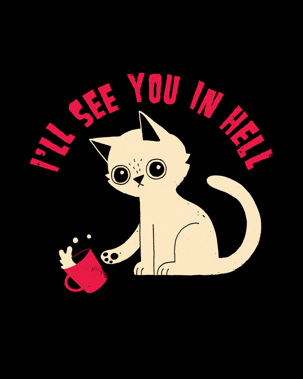 See You in Hell T-Shirt Australia Online #colour_black