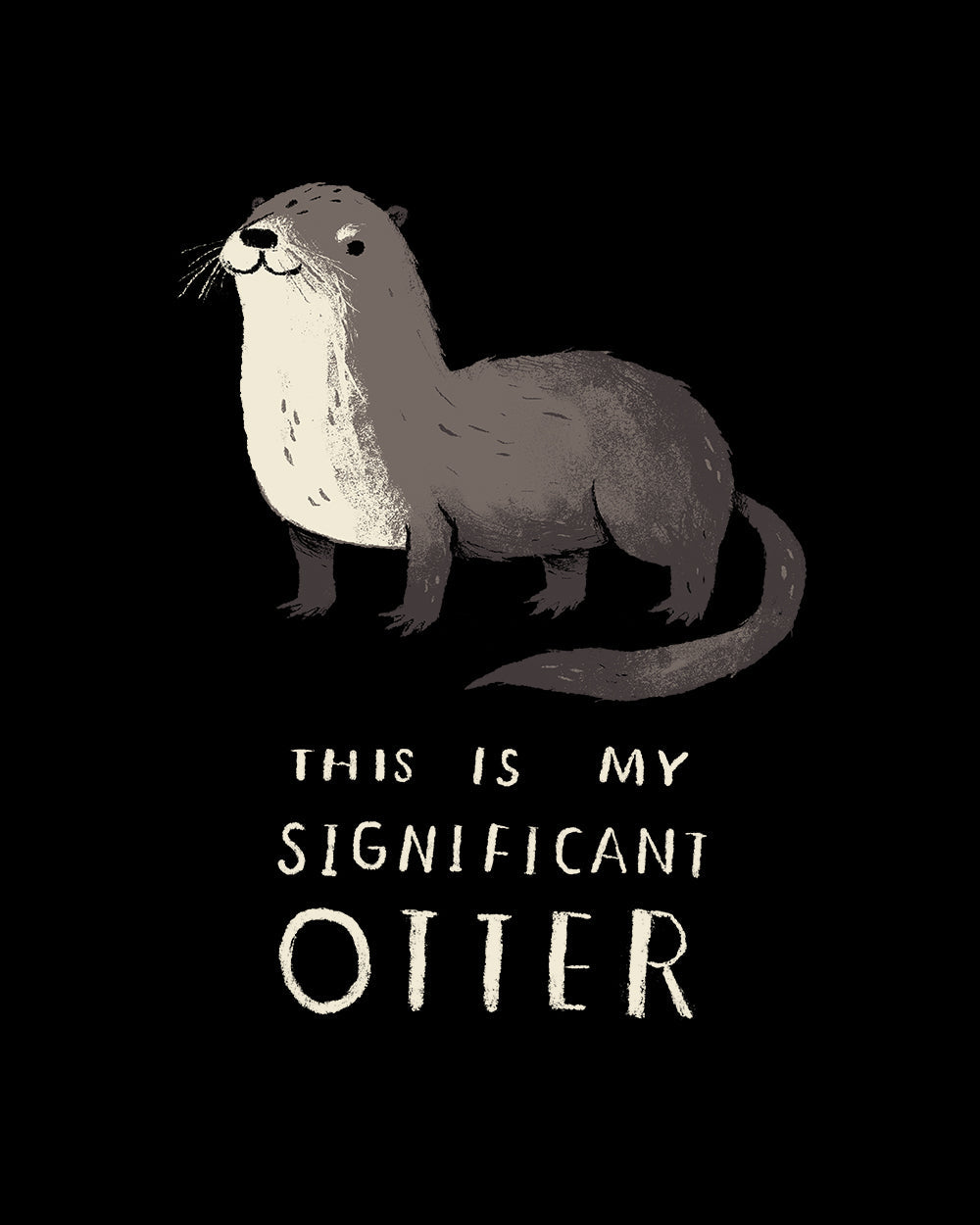 Significant Otter T-Shirt Australia Online #colour_black