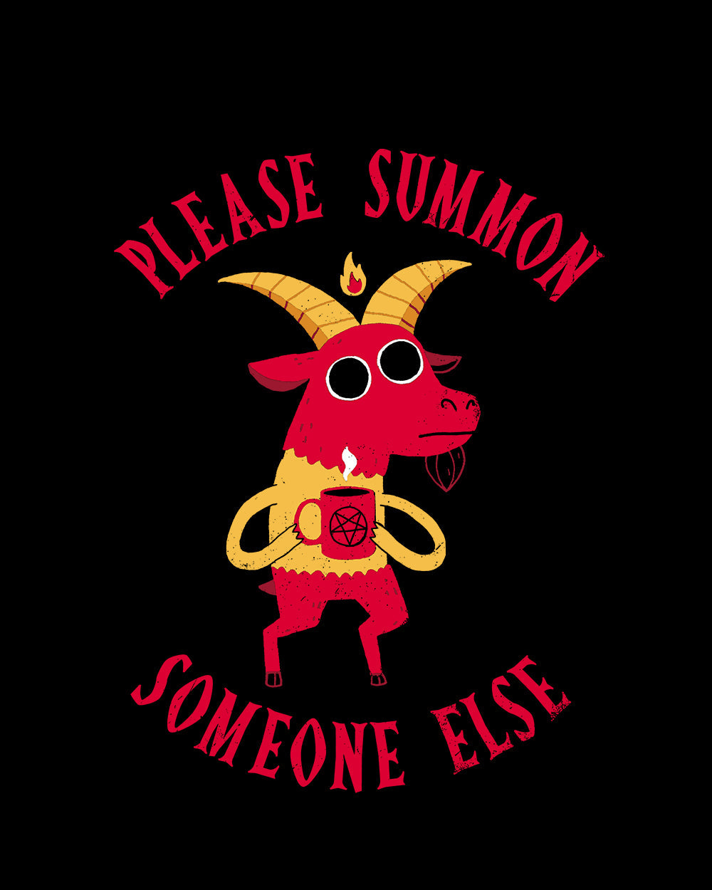 Summon Someone Else T-Shirt Australia Online #colour_black