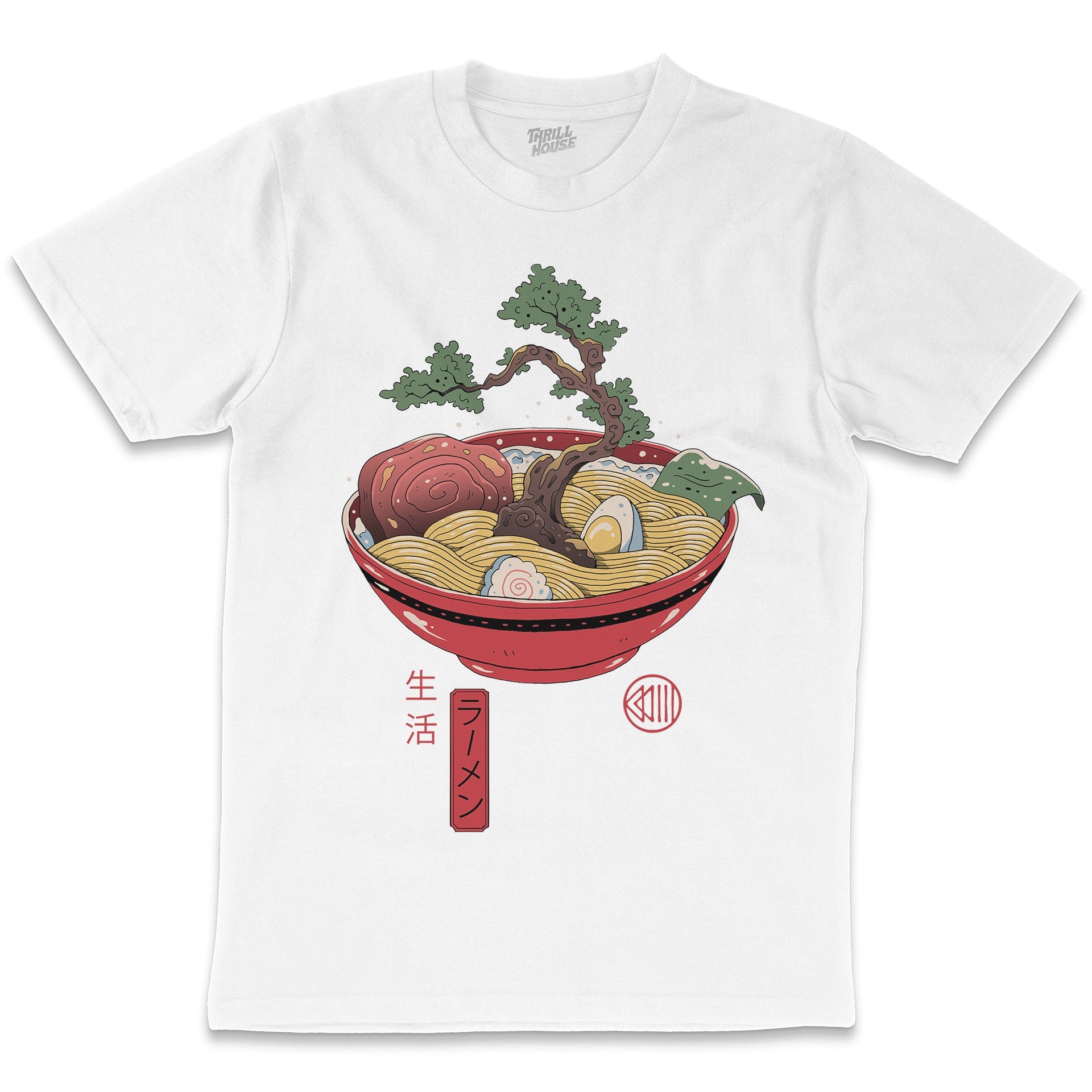 Bonsai Ramen Cool Japanese Foodie Food Artistic Artsy Design Cotton Japan T-Shirt