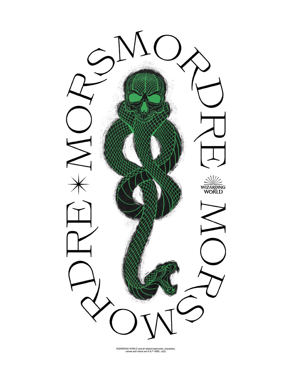 Harry Potter Death Eater Symbol Wizard World Slytherin Voldemort Officially Licensed Cotton T-Shirt