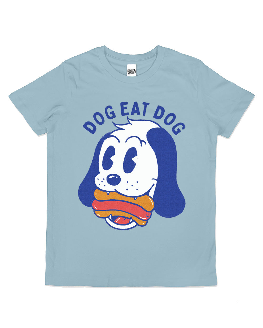 Dog Eat Dog Kids Hotdog Junk Food Cute Funny Cool Cotton Novelty T-Shirt