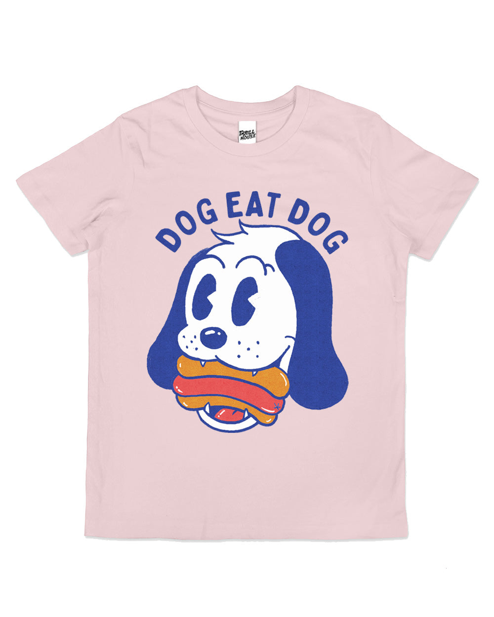 Dog Eat Dog Kids Hotdog Junk Food Cute Funny Cool Cotton Novelty T-Shirt
