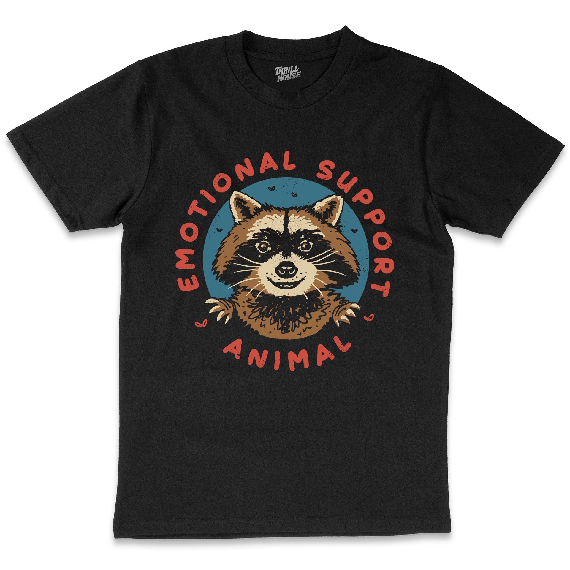 Emotional Trash Funny Raccoon Animal Scavenger Emotions Feelings Anxiety Cotton T-Shirt