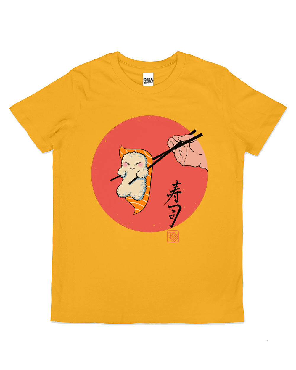 Happy Sushi Kids Japanese Chopsticks Kawaii Cute Cool Cotton Novelty T-Shirt